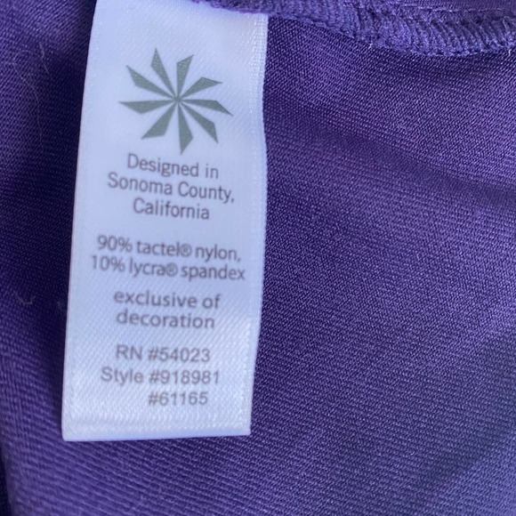 Athleta Long Sleeve Wrap Dress Purple S NWOT KK50 - Picture 6 of 9